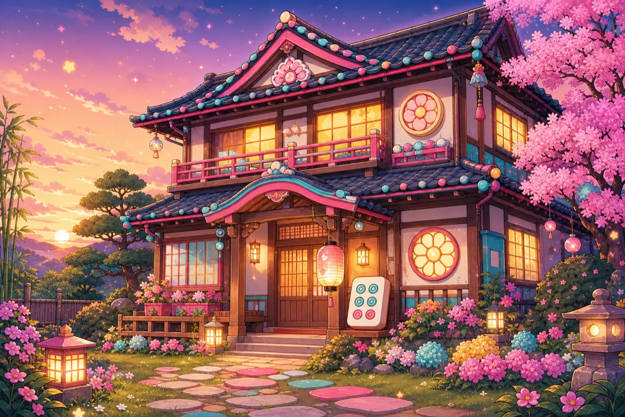 夕暮れのぽんじゃら荘